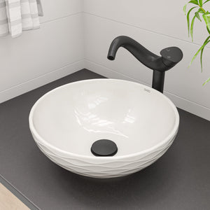 ALFI brand AB9055-BM Bathroom Sink Drain, 7.63L x 2.75W x 2.75H, Black Matte
