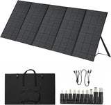 500W Portable Solar Panel for Power Station, 48V Foldable Solar Power Panels 25% High Efficiency IP68 Waterproof with 10ft 4-in-