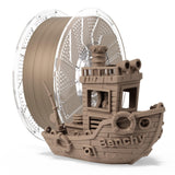 Chitu Systems Conjure Wood PLA Filament White Oak, Real Wood Fibers Filled, Using Reusable Spool Compatible with Bambu Lab Refil