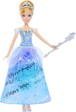 Mattel Disney Princess Cinderella Light-Up Dress Fashion Doll with Sounds & Magic Wand Activation, Enchanted Ballgown Cinderella