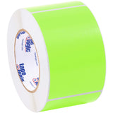 Tape Logic Aviditi Rectangle Inventory Color Coded Label, 5 L x 3 W, Fluorescent Green, Roll of 500 (DL632J)
