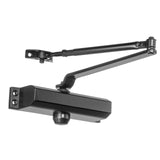 Dynasty Hardware Door Closer, Commercial Hydraulic Closer, Self-Closing, Spring Size 2, ADA Compliant, Surface Mount, Sprayed Du
