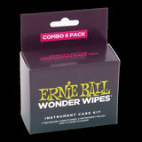 Ernie Ball Wonder Wipes Combo Pack, 6-Pack (P04279)