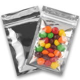 Resealable Mylar Bags | 100 Pcs 3.3 X 5.5 Inch | Smell Proof Bag Heat Seal Cute Packaging Foil Food Sealable Small Front Clear P