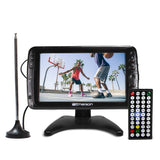 Emerson 7 Portable TV LCD Monitor - Rechargeable Battery Operated with HDMI. USB, AV Input, Digital Tuner, AC/DC, Remote, Antenn
