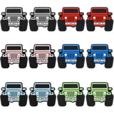 12 Pcs Truck Car Silicone Beads, CCOZN Colorful Car Silicone Focal Beads Bulk for Pens Truck Shaped Spacer Loose Beads for Keych