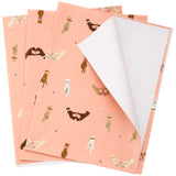 The Gift Wrap Company 58191804 Style Queen Love Flat Gift Wrapping Paper Sheet Set, 30 x 23, Multicolor, 3 Pieces