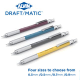 Alvin Dm09 Draft/Matic Mechanical Pencil, 0.9Mm, Stainless Steel Drawing And Design Tool For Students And Professionals, Great F