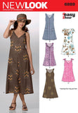 New Look Sewing Pattern 6889 Misses Dresses, Size A (81012141618)