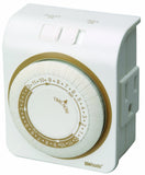Woods 50001WD Indoor 24Hour Heavy Duty PlugIn Mechanical Timer; 1 Grounded Outlet