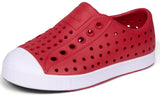 Native Shoes Unisex-Kids Jefferson Sneakers, Ruby Red/Shell White, 9 Toddler