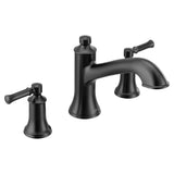Moen T683BL Dartmoor TwoHandle high arc Roman tub Faucet, Matte Black
