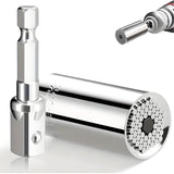 Abruga [2PCS] Super Universal Socket Wrench for Standard 1/4'' - 3/4'' Metric 7mm-19mm, Multi-Function, Adjustable Socket Wrench