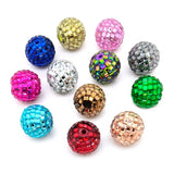 YIQIFLY Colorful Crystal Rhinestone Beads Round Spacer Beads for Jewelry Bracelet Necklace Pen Bag Chain Making Crafts Supplies 