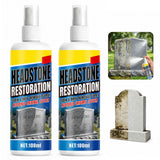 ZLSUEF 2pcs Headstone Restoration and Cleaning Spray for Granite