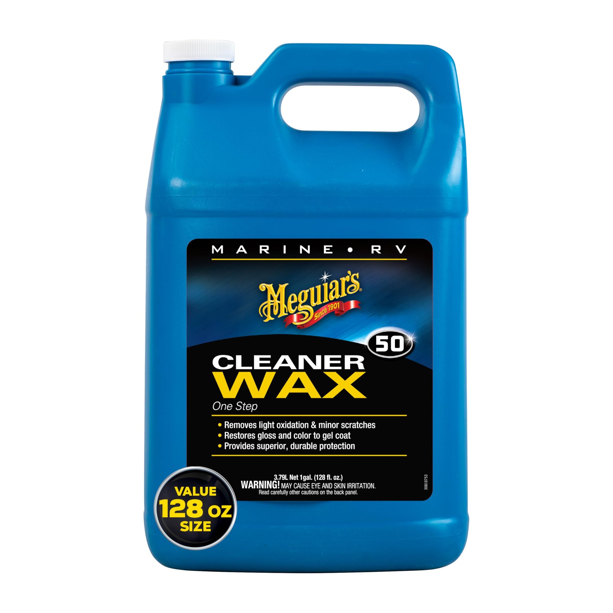 Meguiars M5001 Marine/Rv One Step Cleaner Wax, 1 Gallon
