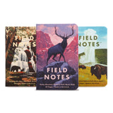Field Notes: National Parks Series (Series C - Rocky Mountain, Great Smoky Mountains, Yellowstone) - Graph Paper Memo Book 3-Pac