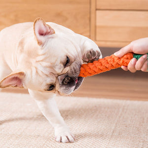 HESUILONG Dog Toys 3 PCS Puppy Teething Chew Toys,Dog Rope Toys,Cat Chew Toys,Safe Braided Rabbit Toys Healthy Gift
