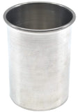 EISCO Aluminum Calorimeter Inner Vessel with Parallel Sides and Rolled Rim, 4 Tall, 3 Diameter