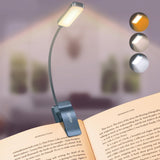 Gritin 9 LED Rechargeable Book Light for Reading in Bed - Eye Caring 3 Color Temperatures,Stepless Dimming Brightness,80 Hrs Run