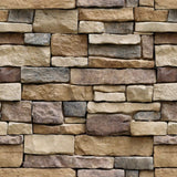 Lependor 17.71 X 118 Stone Peel and Stick Wallpaper - Self Adhesive Wallpaper - Easily Removable Wallpaper - Brick Peel and Stic