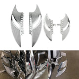 HDBUBALUS Motorcycle Floorboards CNC Tomahawk Footboards Footpegs Fit for Harley Touring Electra Glide Street Glide Road Glide S
