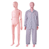 VEVOR Nursing Training Manikin, Male Life Size Demonstration Human Manikin for Nursing Training, Multifunctional Education Teach
