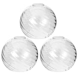 Handblown Clear Hammered Glass Globe Shade- 1.65 Fitter Opening - Replacement Lamp Shade for Pendant Lights, Chandeliers, Wall S