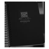 Rite in the Rain Weatherproof Side Spiral Notebook, 4.625 x 7, Black Cover, Universal Pattern (No. 773)
