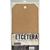 Stampers Anonymous THETC001 Tim Holtz Etcetera Large Tag 8.25X14.25