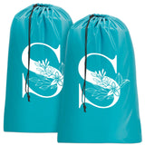 Sylfairy 2 Pack Extra Large Travel Laundry Bag, Dirty Clothes Organizer with Drawstring,Heavy Duty Travel Laundry Bags