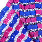 FSZXMH African French Tulle Lace Fabrics 5Yards 050 Nigeria Swiss Embroidery Net Cord Lace Fabric for Wedding Party Dress Sewing