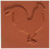 Deep Red Stamps Rooster Rubber Cling Stamp 2 x 2 inches