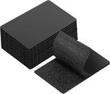 GDSZ LAERSI 10 Sets Double Sided Tape Heavy Duty Black Hook and Loop Tape, 4x6Inch Adhesive Strips - Secure Mounting for Rug Pos