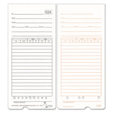 Acroprint 099115000 Time Card for ATR480 Totalizing Electronic Time Clock, 7 1/2 x 3.35, 50 per Pack