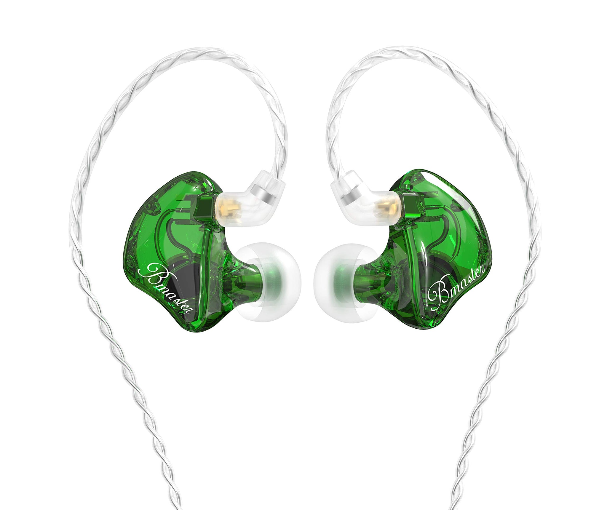 BASN in-Ear Monitors, Bmaster Triple Driver HiFi Stereo Noise-Isolating in-Ear Headphones with Two Detachable MMCX Cables for St