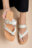 Shoetopia Stylish Side Buckle Detailed Green Flats For Women & Girls /Eu38,Green,5,B0D8QCHNH5