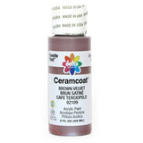 Delta Creative Ceramcoat Acrylic Paint in Assorted Colors (2 oz), 2109, Brown Velvet