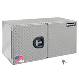 Buyers Products 1702250 Underbody Truck Tool Box with Barn Doors, 24x24x60 Inch, Diamond Tread Aluminum, Made in USA, Compressio