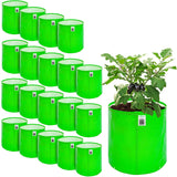 Anandi GreenS Hdpe Uv Protected 260 Gsm Round Green Colour Plant Bags Suitable For Terrace And Vegetable Gardening Size 12X12 I