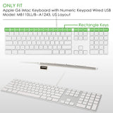 Allinside Black Keyboard Cover For Imac Usb Keyboard A1243 Mb110Ll/B