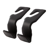 AMVOYOA Headrest Hooks for Car, Back Seat Organizer Black Leather Hanger Holder Hook, for Hanging Purses and Bags and Coats, Pac