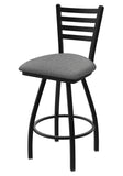XL 410 Jackie 36 Swivel Extra Tall Bar Stool with Black Wrinkle Finish and Graph Alpine Seat