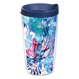 Tervis CreativeIngrid - Floral Wave Made in USA Double Walled Insulated Tumbler Travel Cup Keeps Drinks Cold & Hot, 16oz, Classi