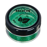 Biodegradable Eco Glitter Shakers by Moon Glitter - 100% Cosmetic Bio Glitter for Face, Body, Nails, Hair and Lips - 5g - Green
