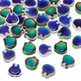 Sparkeads 40Pcs Crystal Mood Beads Temperature Sensing Color Changing Glass European Rabbit Beads Cute Animal Spacer Bead Two To