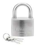Fu Volante Stainless Steel Pin Tumbler Padlock, 304 Marine Series, Weatherproof Padlock for Outdoor use, 2 inch Wide Body, Keyed