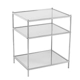 Sei Furniture Knox Glam Mirrored Side Table - Chrome