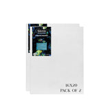 Eduway Canvas Board For Painting- 16X20 Pof 2 | Premium Quality 7Oz Pre-Primed Cotton Canvas Board For Artists & Beginners | Ide