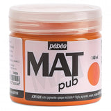 Pebeo Mat Pub, extra fine, 140 ml-Bright Orange Acrylic Paint
